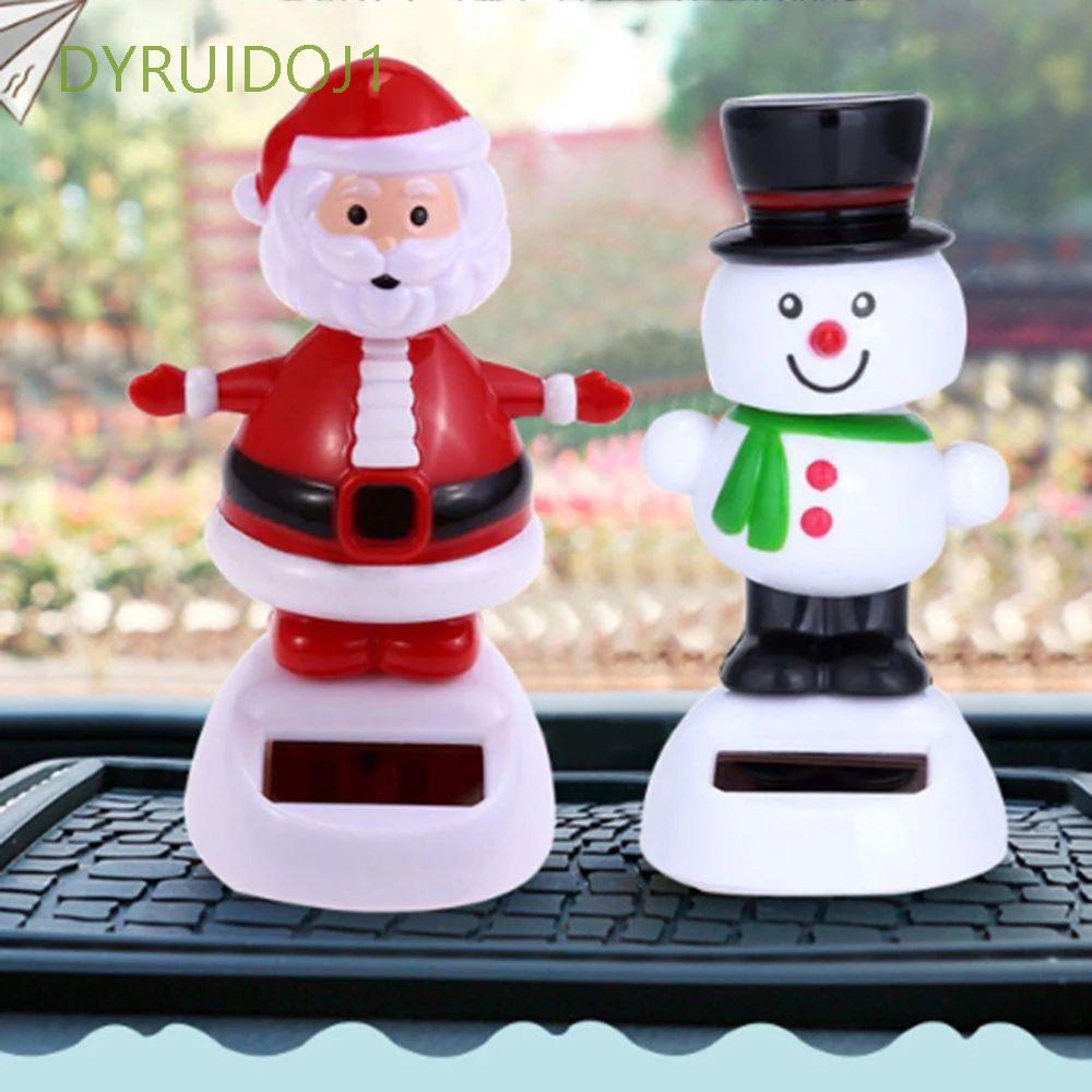 Búp bê lắc đầu hình ông già noel nhảy múa năng lượng mặt trời dùng trang trí xe hơi trong nhà