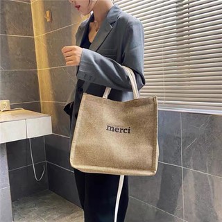 Túi xách canvas vải cói