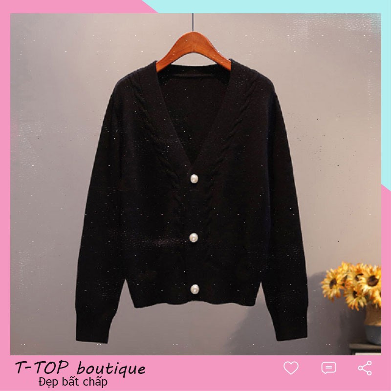Áo khoác len fom rộng bigsize, cardigan nữ thu đông mẫu mới nhất 2023