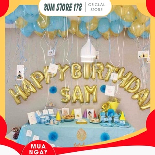 Bóng hình chữ Happy Birthday trang trí sinh nhật