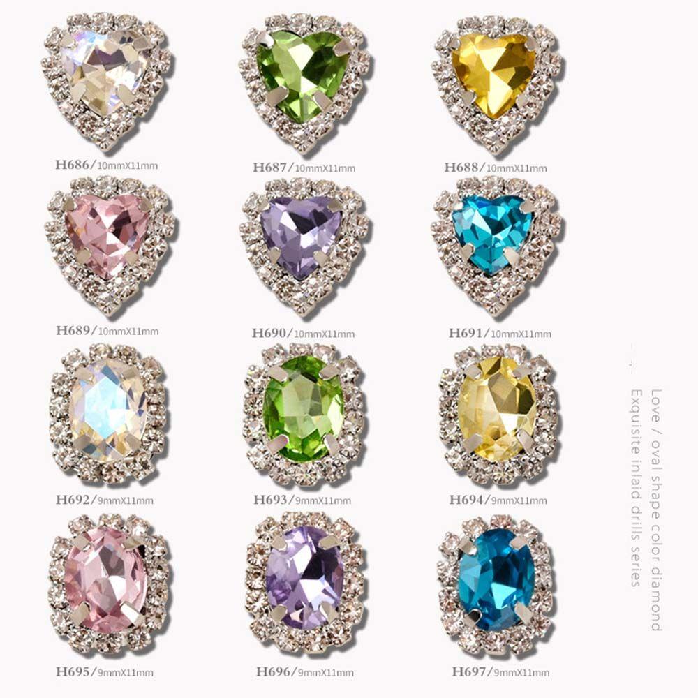 QQMALL Đá 3D Trang Trí Móng Tay Sang Trọng