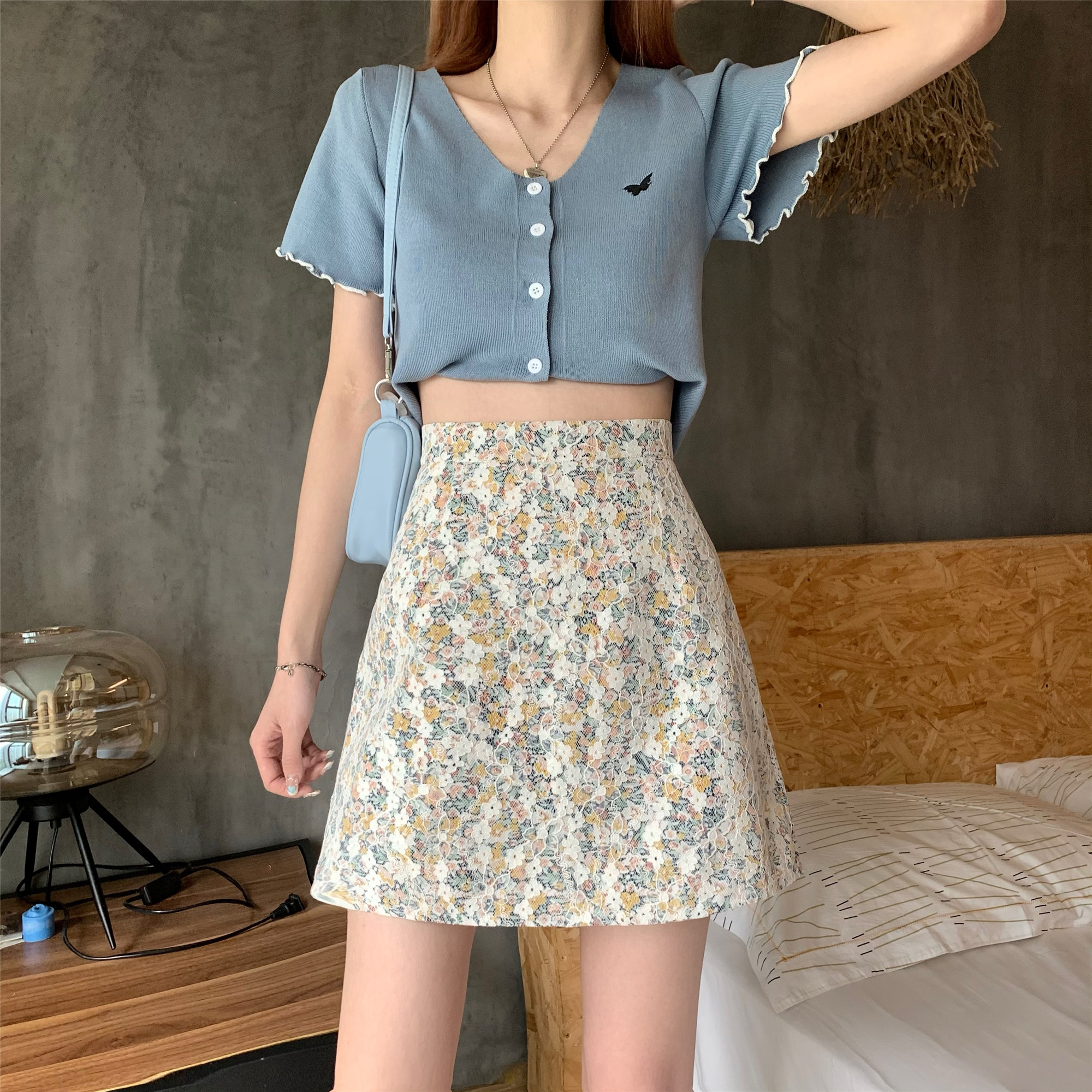 Chân Váy Chữ A Phối Ren Kiểu Retro Thời Trang Mùa Hè 2 Màu Lựa Chọn | BigBuy360 - bigbuy360.vn