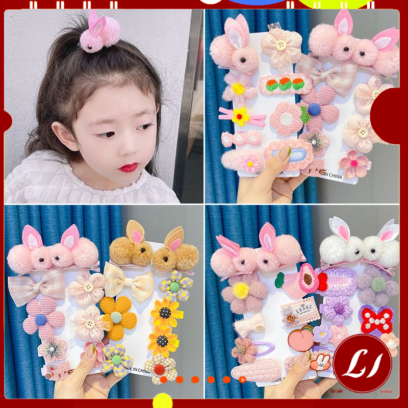 Set 10 KẸP TÓC NƠ 3D đáng yêu, xinh xắn cho bé