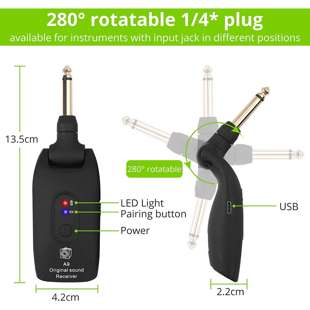 Thiết Bị Truyền Nhận Tín Hiệu Không Dây ORIA A9 2.4GHz Cho Thiết Bị Âm Thanh