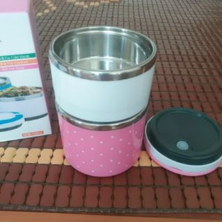 Cạp lồng cơm giữ nhiệt 2 tầng lõi inox