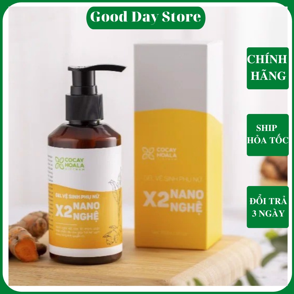 Gel X2 Nano Nghệ 150 ml - Dung dịch vệ sinh phụ nữ Cocayhoala