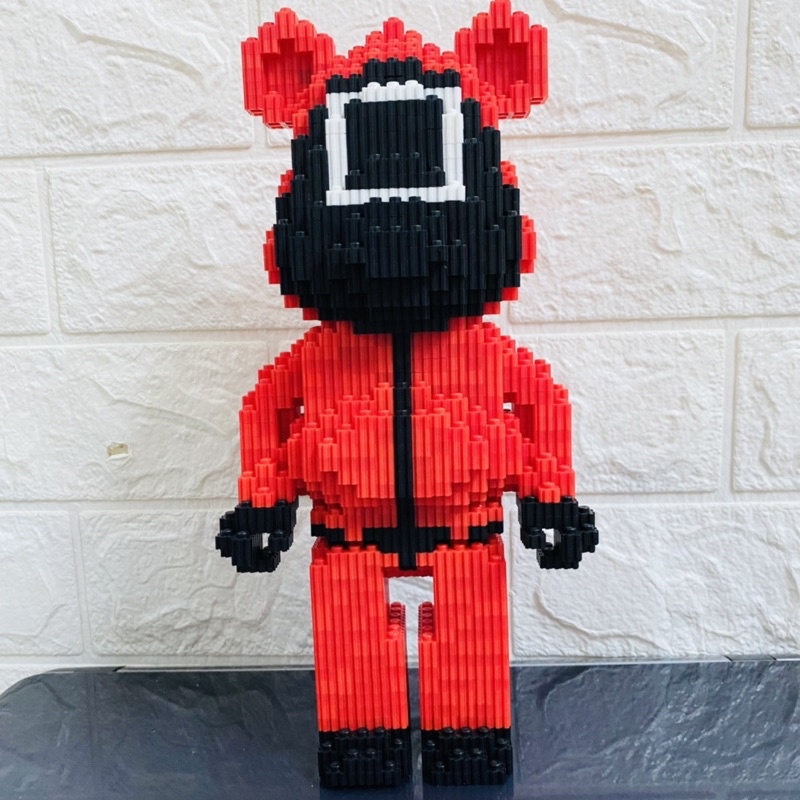 Mô Hình Lắp Ráp Lego 3D BEARBRICK SQUID GAME - BST Bearbrick