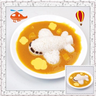 Khuôn ép cơm bento hình máy bay cho bé
