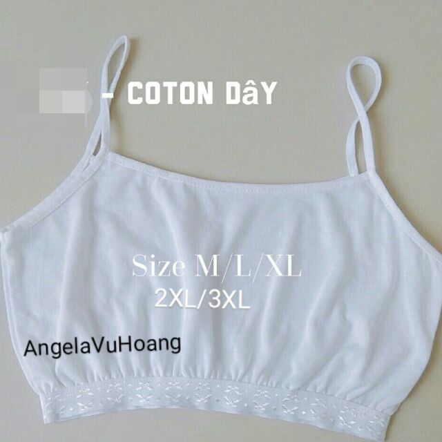 Áo lá dây học sinh cotton 100%