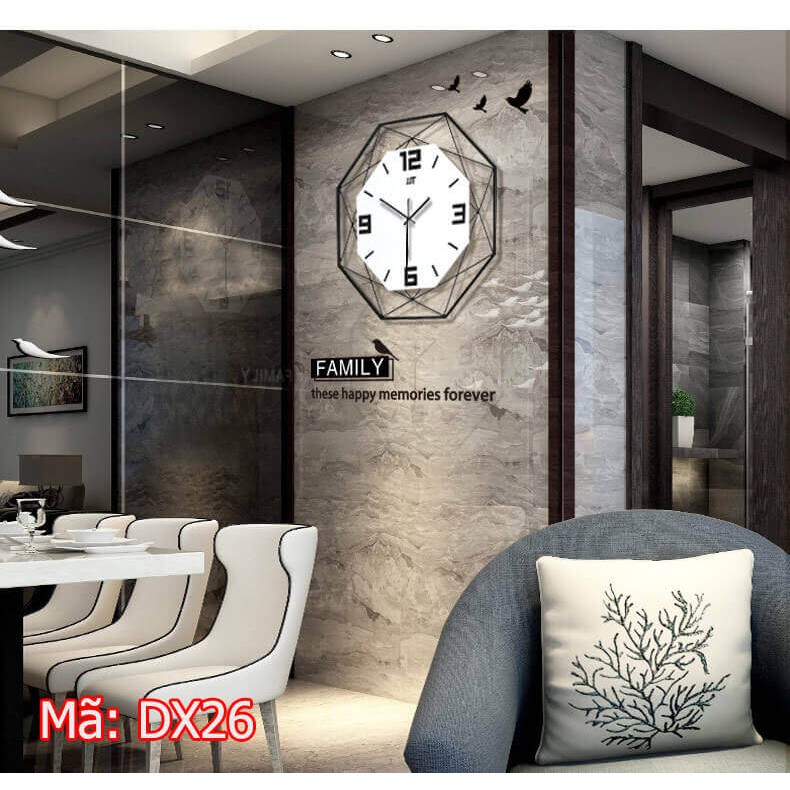 🔥🕕 Đồng hồ treo tường gỗ đẹp cao cấp có 3 màu và 2 cỡ - Đồng hồ treo tường DX26