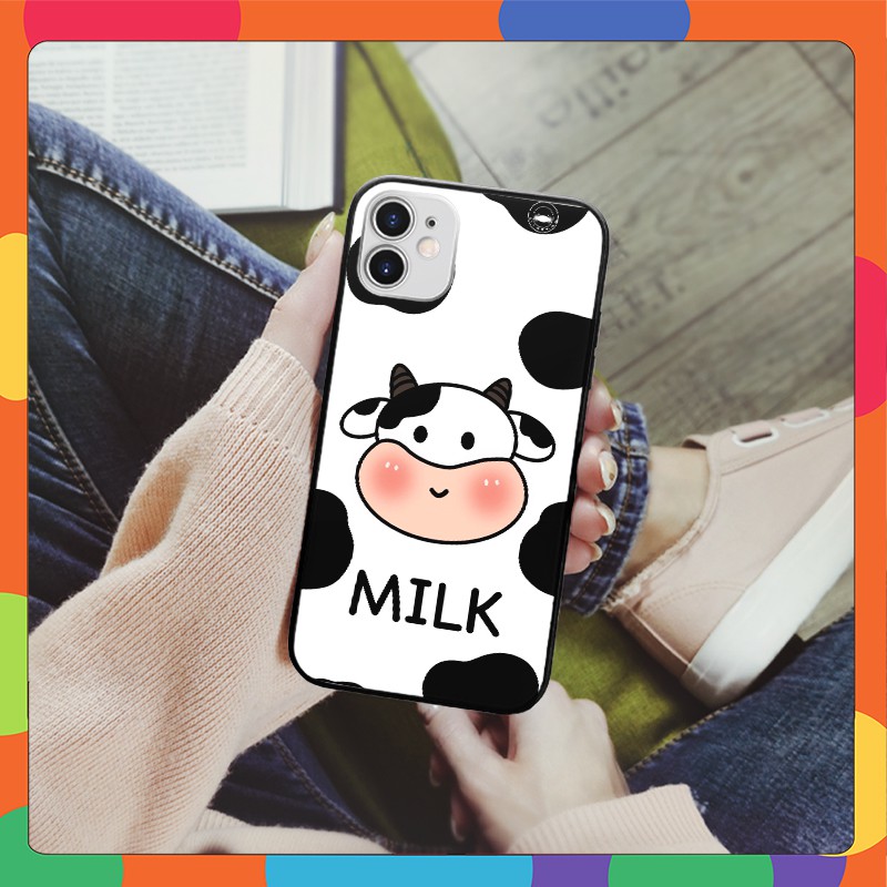 Ốp lưng iphone bò sữa cute 5/5s/5se/6/6plus/6s/6splus/7/7plus/8/8plus/x/xr/xs/11/12/pro/max/plus/promax/mini