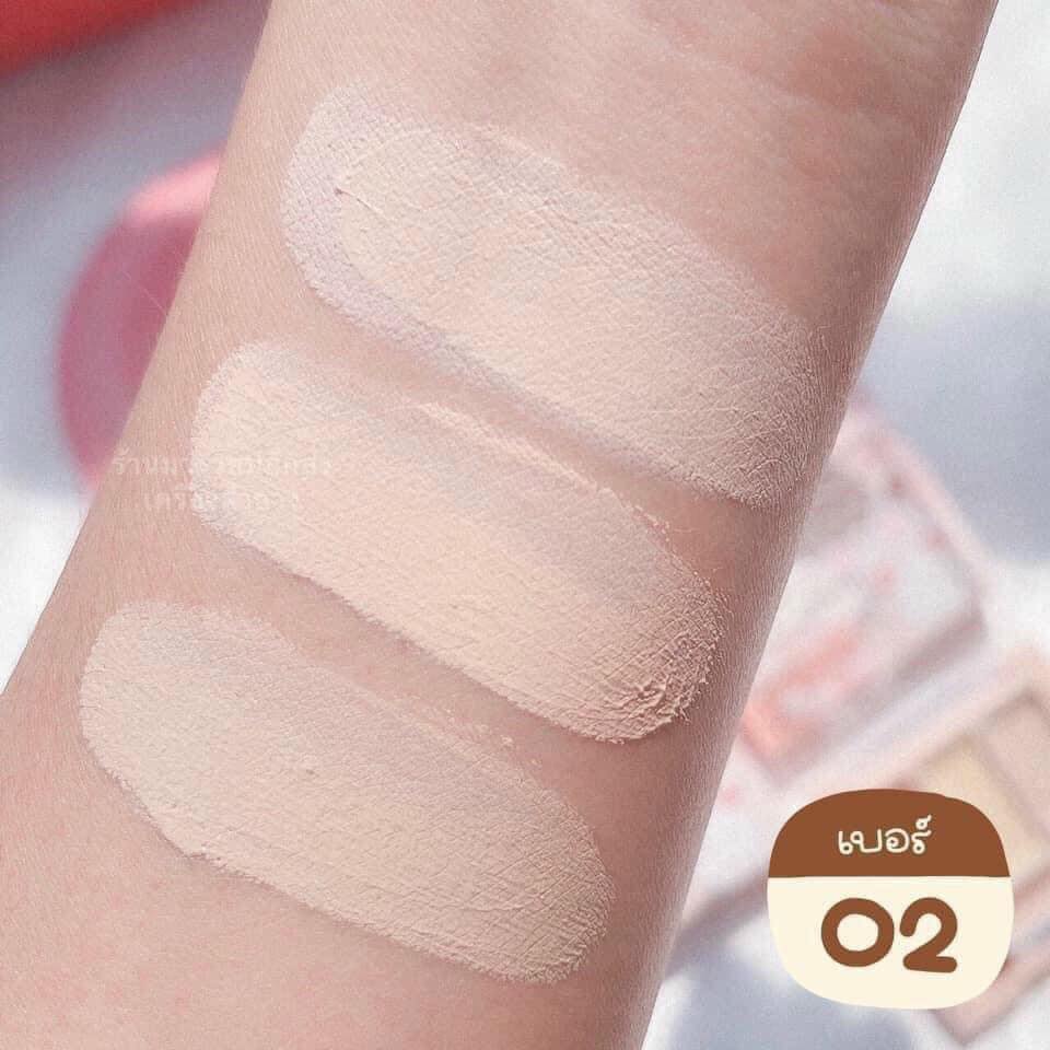 Bảng Kem Che Khuyết Điểm 3 Ô Kèm Cọ KISS BEAUTY CONCEALER