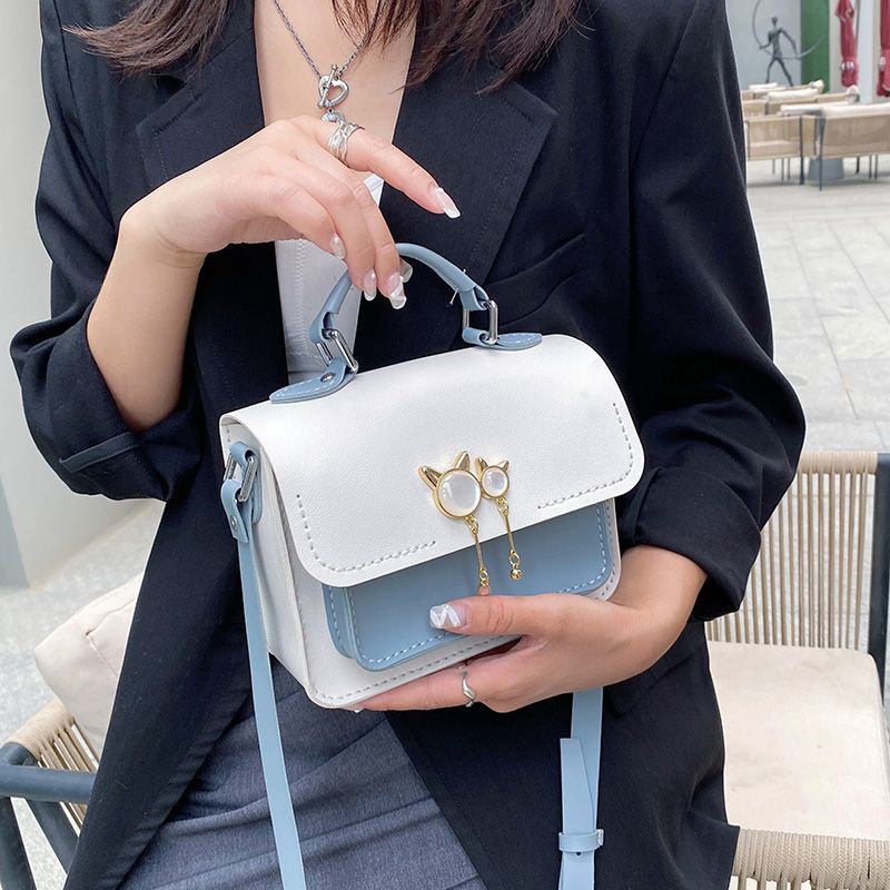 SET NGUYÊN LIỆU LÀM TÚI ĐEO CHÉO HANDMADE MÈO MÃ 493 ❤