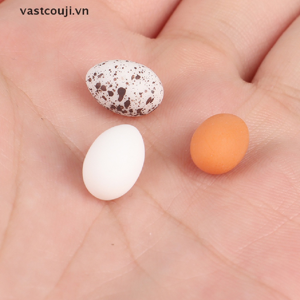 Set 10 Trứng Mô Hình VASTJI Trang Trí Nhà Búp Bê