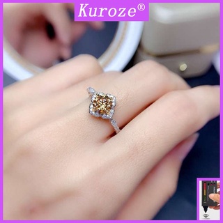 Nhẫn Nữ Đính Đá Moissanite Sang Trọng Pt950