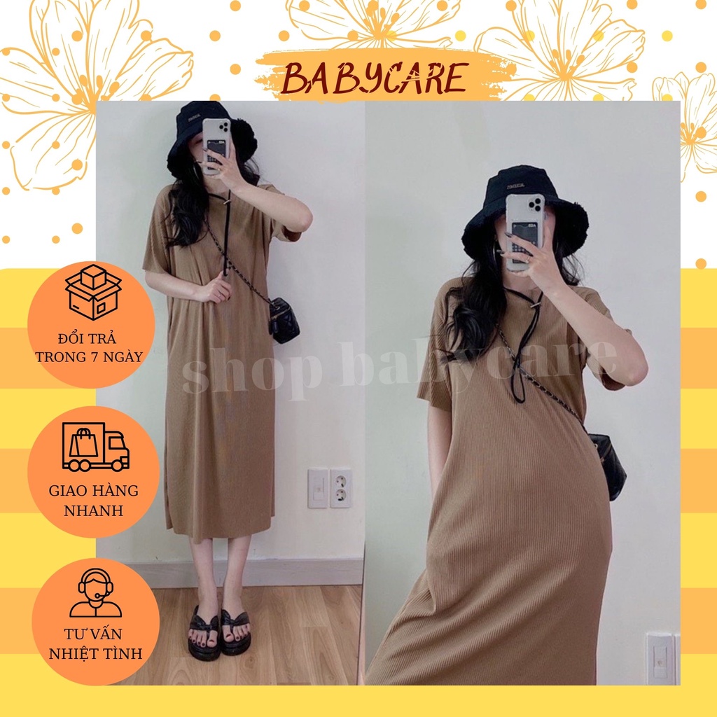 VÁY BẦU THỜI TRANG-ĐẦM BẦU CÔNG SỞ DÁNG XUÔNG CHẤT THUN TĂM NHIỀU MÀU CỰC XINH