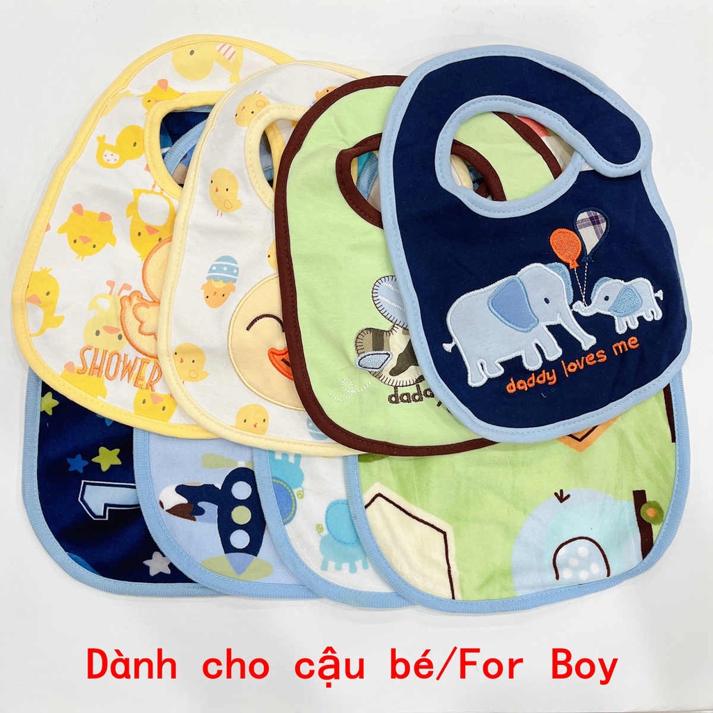 Yếm Ăn Sanlutoz Cho Bé In Họa Tiết Hoạt Hình Đáng Yêu (Không Họa Tiết Cụ Thể, Gửi Mẫu Ngẫu Nhiên)