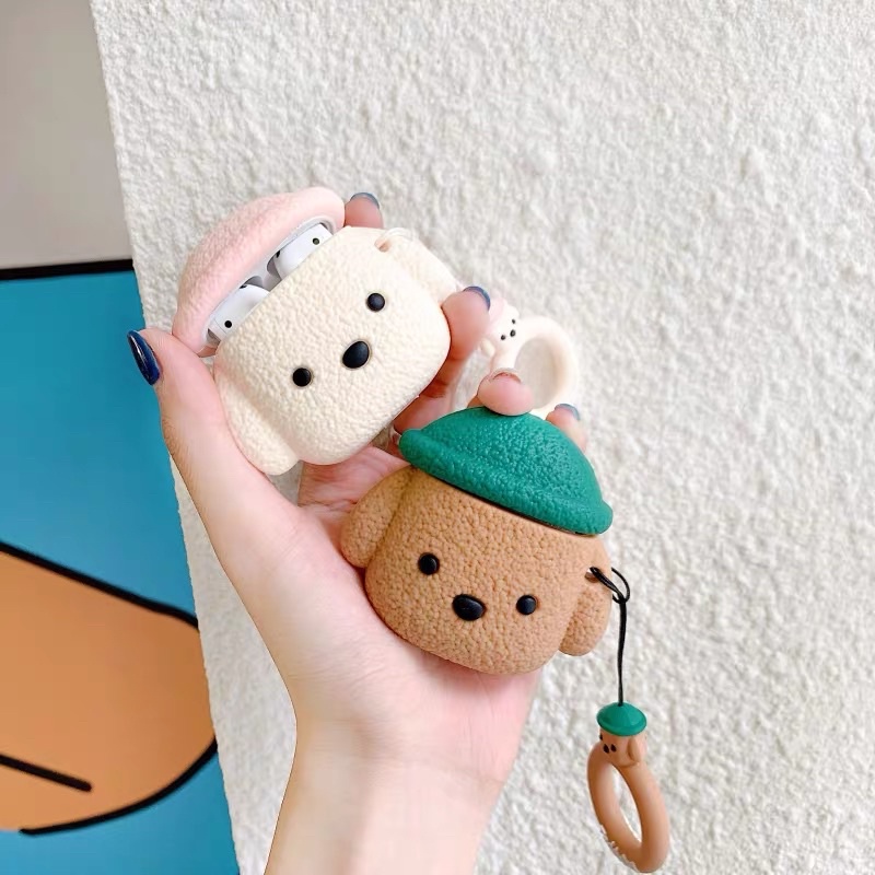 Vỏ bảo vệ tai nghe bluetooth Airpods bằng Sillicone dẻo, chống trầy,ốp Case cute, Airpods 2/pro CHÕ XÙ CUTE NUTACASE