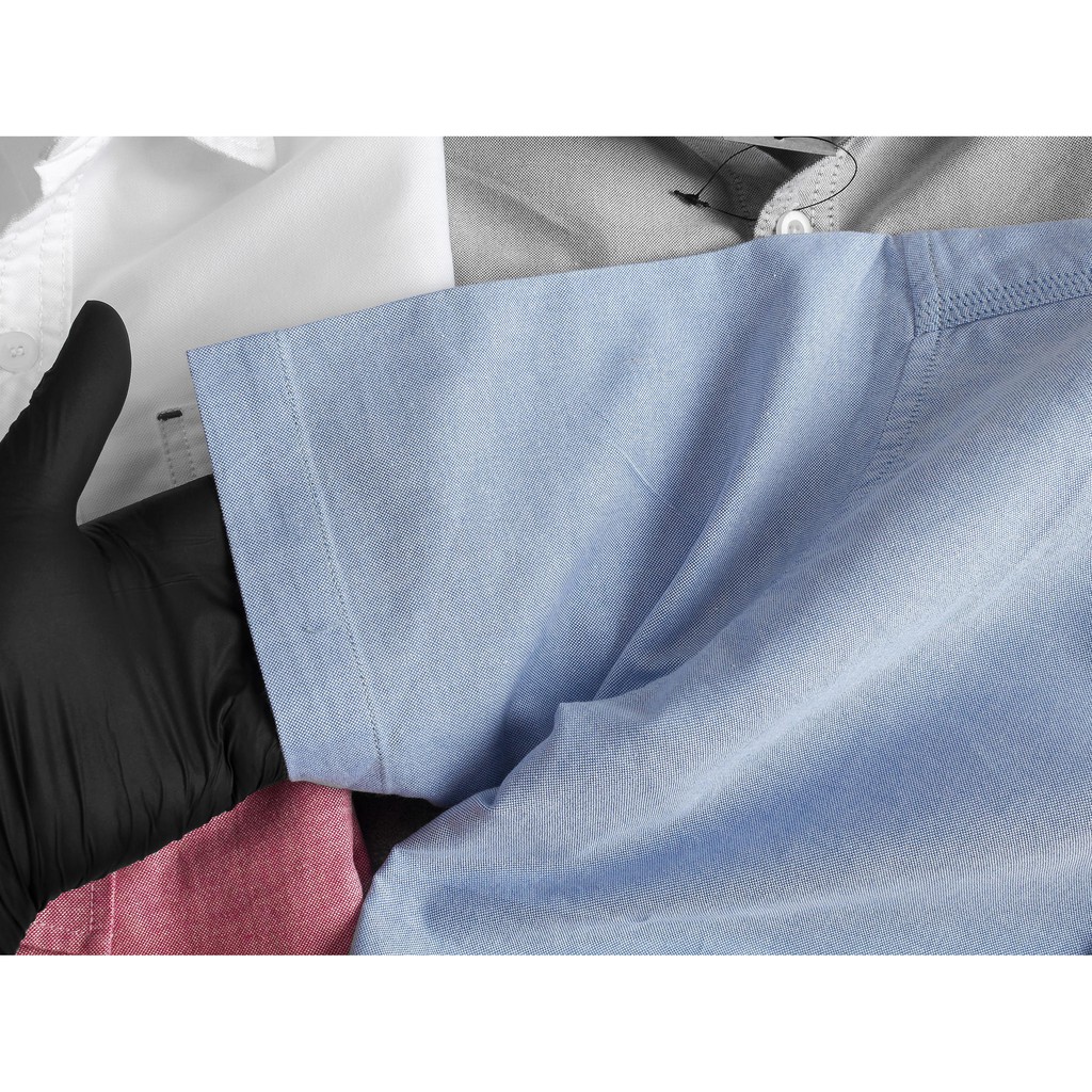 Áo sơ mi nam Hollister ngắn tay cao cấp vải Oxford màu xanh nhạt - Phong Cách Doanh Nhân sẽ
