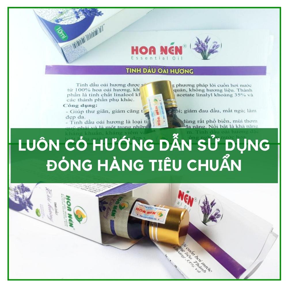 Tinh dầu Sả lá chai lớn 100ml đuổi muỗi thơm phòng khử mùi nhãn Hoa Nén thiên nhiên hàng Việt Nam