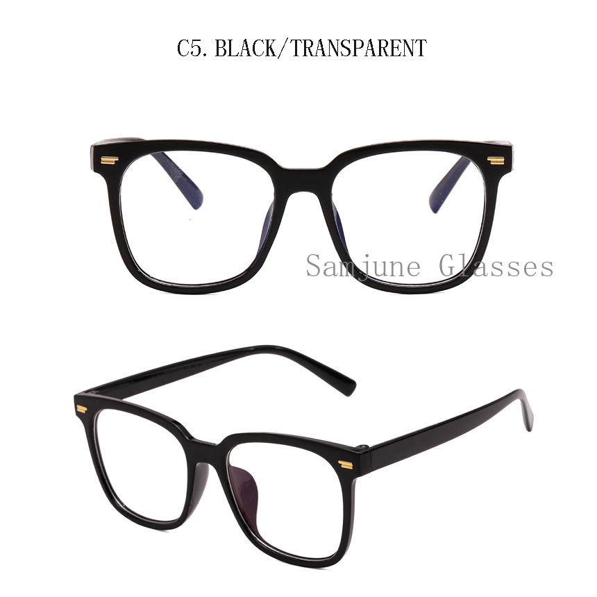 Kính Mát Gọng Vuông Samjune 1 Kích Thước Chống Tia Uv400 Phong Cách Retro