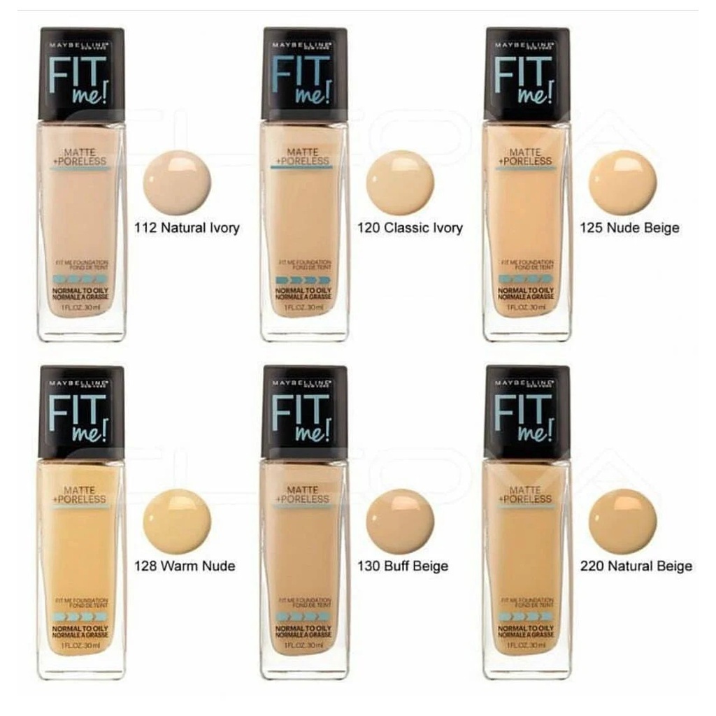 Kem Nền Kiềm Dầu Chống Nắng Maybelline Fit Me Dạng Vòi - Có Bill Chính Hãng