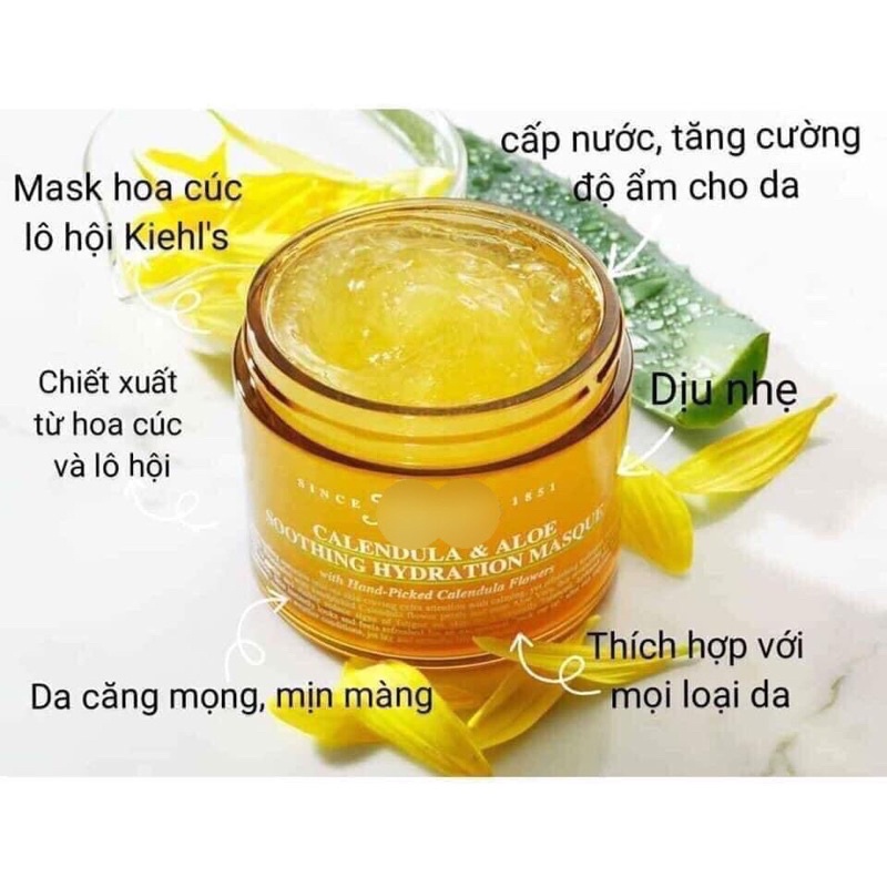 mask đắp mặt hoa cúc của Kì eo