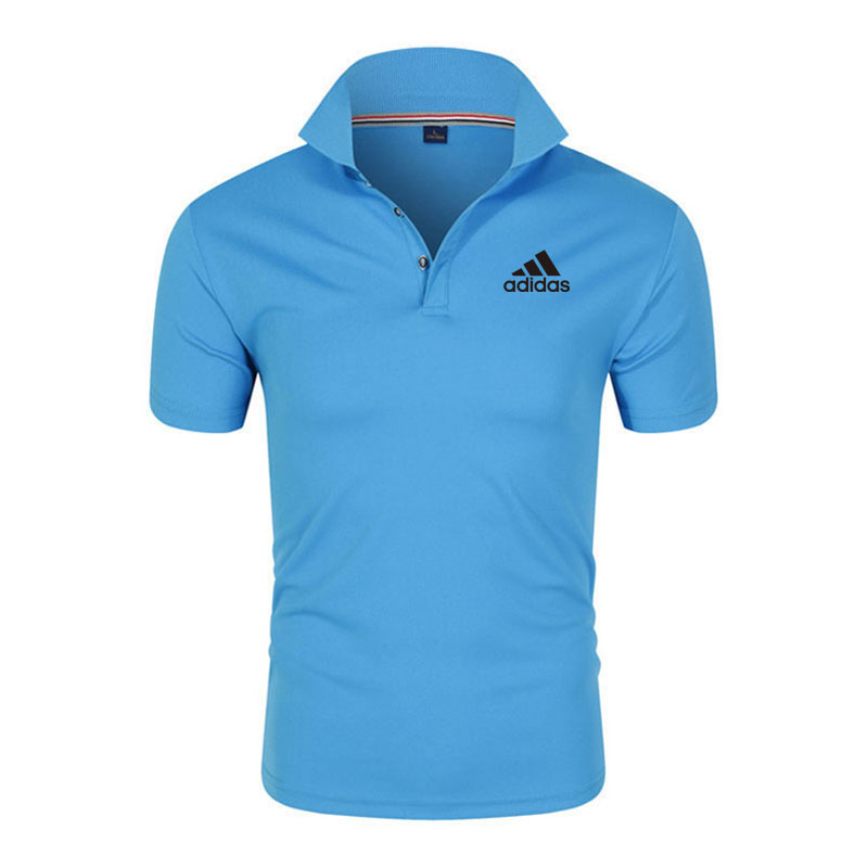 Áo thun ADIDAS ngắn tay có cổ phong cách doanh nhân cho nam