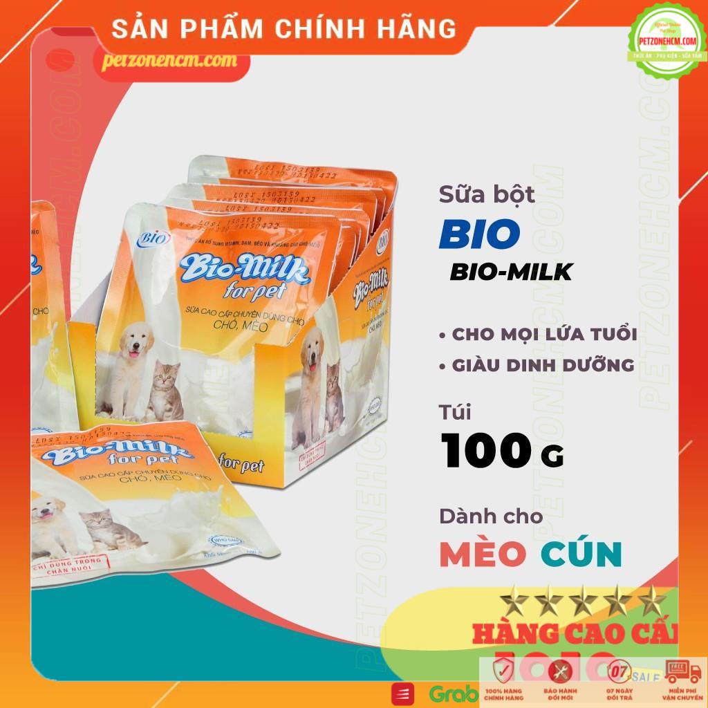 [ Giao hàng nhanh ] Sữa cho chó mèo Bio Milk for pet 100gr 💋 FREESHIP 💋 Sữa cao cấp dùng cho chó mèo | PetzoneHCM