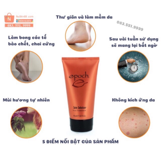 KEM TRỊ NỨT GÓT CHÂN - EPOCH SOLE SOLUTION FOOT 125ML