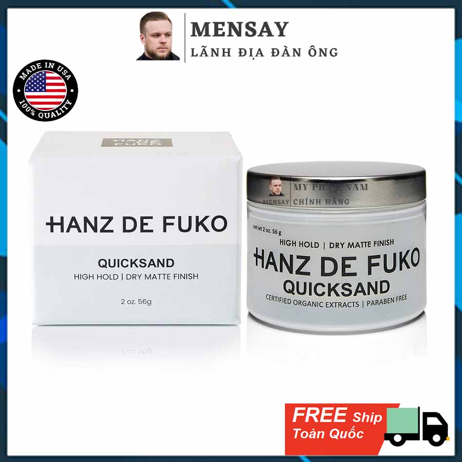 Sáp vuốt tóc Hanz De Fuko Quicksand 56g - chính hãng Mỹ