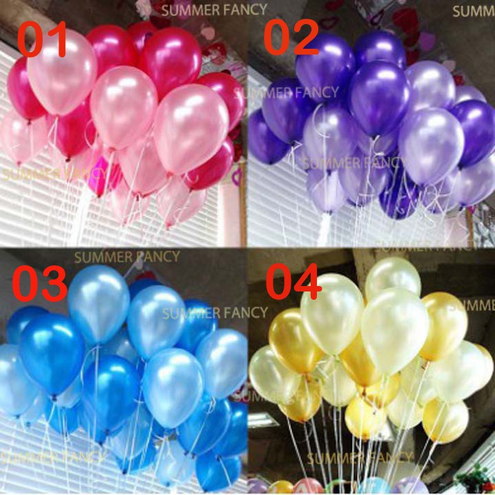 10 bong bóng mix màu tuyệt đẹp phối màu Balloon party Happy birthday wedding 01-20