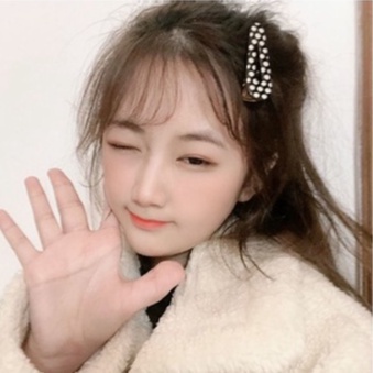 Kẹp Tóc Họa Tiết Chấm Bi Phong Cách Retro Hàn Quốc