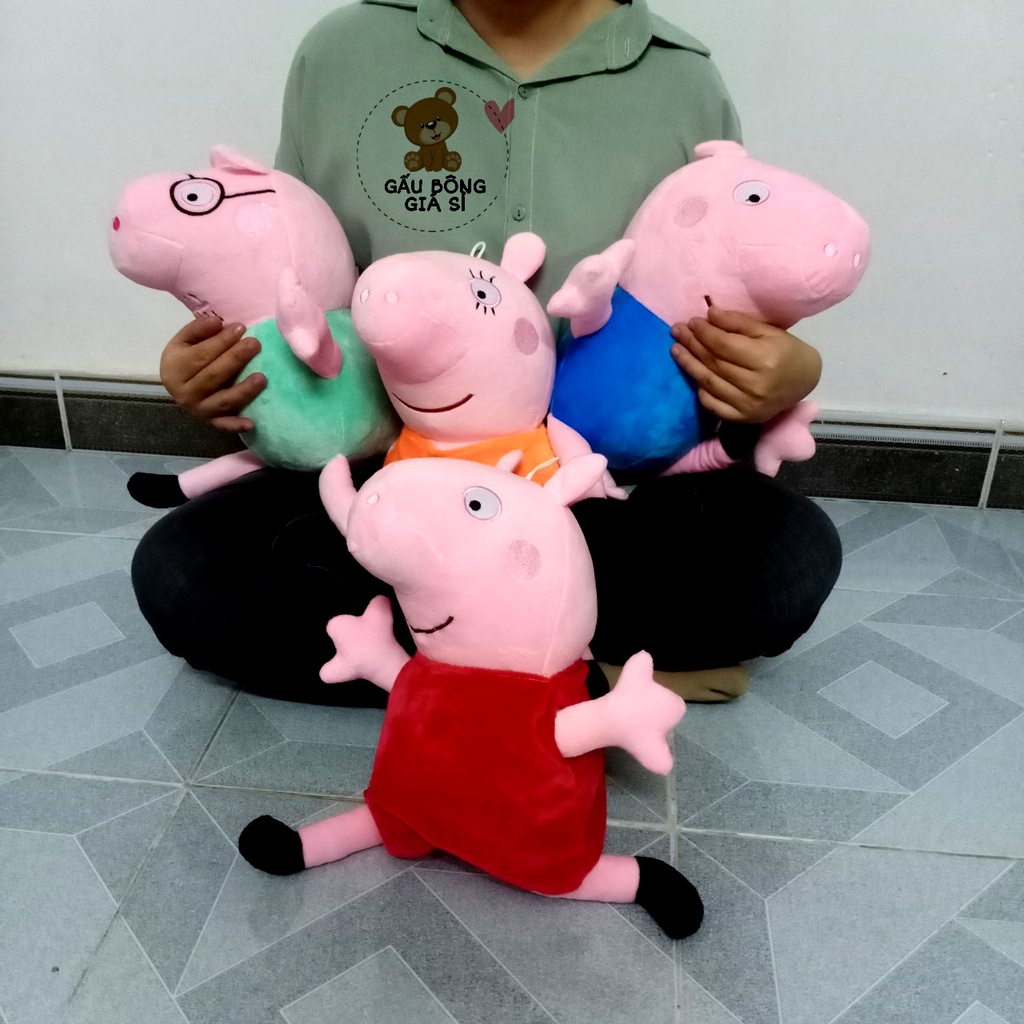 THÚ BÔNG HEO PEPPA NHỒI BÔNG ĐỦ MÀU ĐỦ MẨU