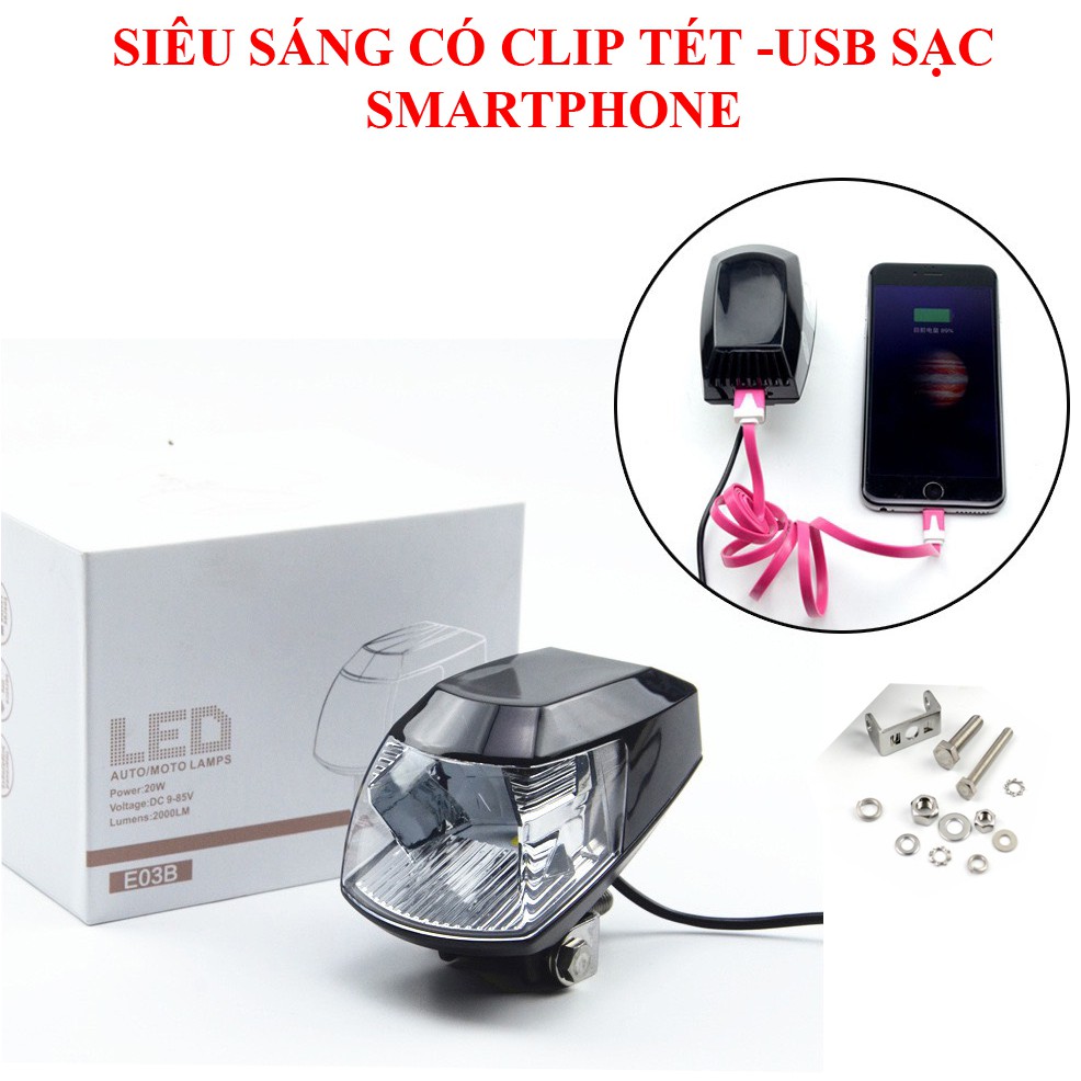 ĐÈN LED TRỢ SÁNG RTD CHÍNH HÃNG CÓ CỔNG SẠC USB CHO SMARPHON SIÊU SÁNG