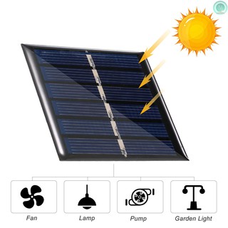 Set 6 Tấm Pin Năng Lượng Mặt Trời 0.3w 3v Mini Dùng Cho Đèn Sân Vườn