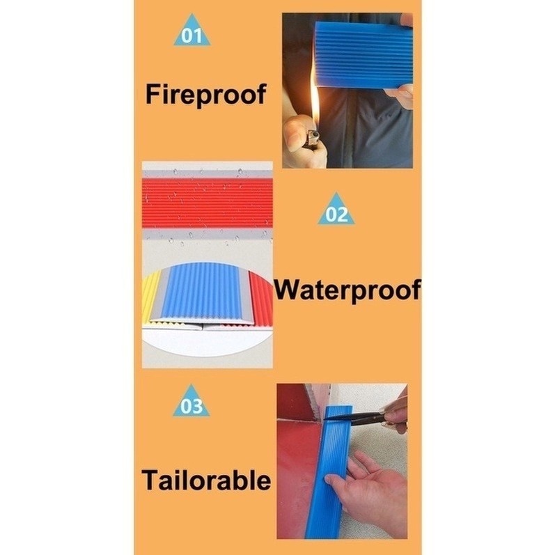 Miếng Dán Bậc Cầu Thang Bằng PVC Chống Trượt Tự Dính 4
