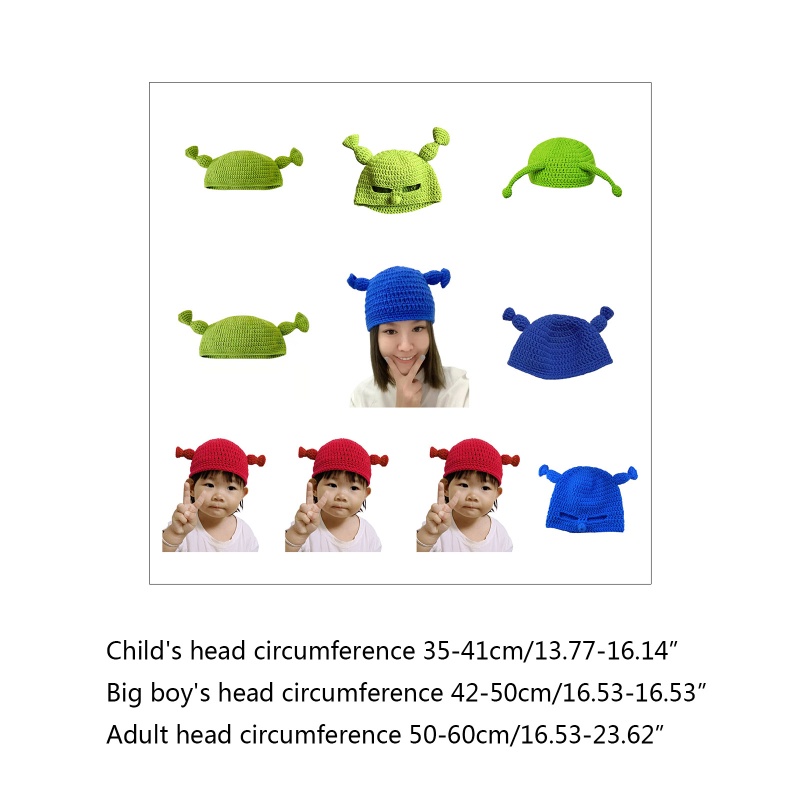 Oneri Mũ Len Dệt Kim Hóa Trang Quái Vật Thời Trang Mùa Đông Dành Cho Nam Nữ Dùng Để Hóa Trang Halloween