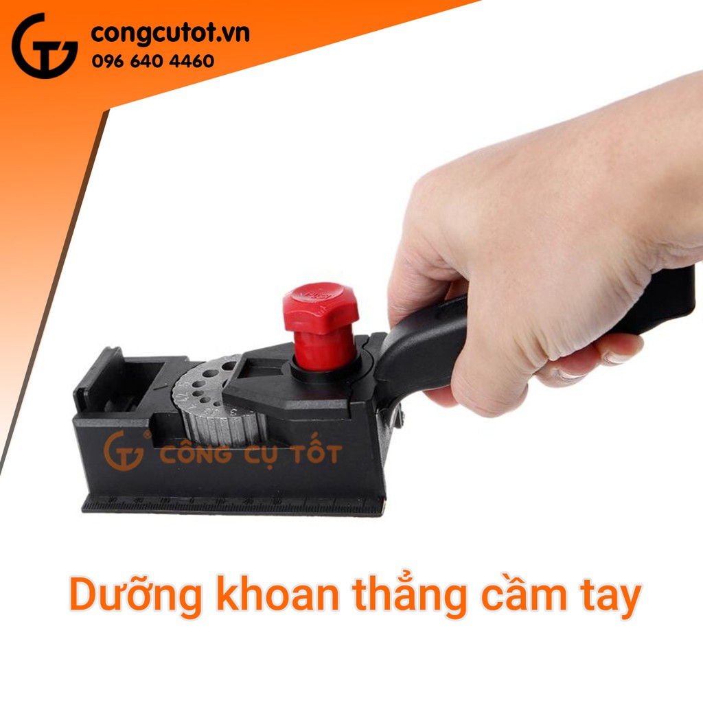 Bộ cữ khoan mép 10 lỗ thẳng 3-12mm