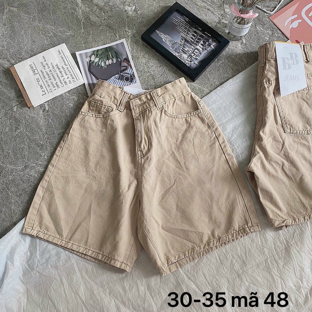 Quần Short Ngố Kaki Nữ Bigsize 40kg-80kg. Có 3 Màu. Quần Short Nữ Size Đại Hàng VNXK lưng cao MS48 | BigBuy360 - bigbuy360.vn