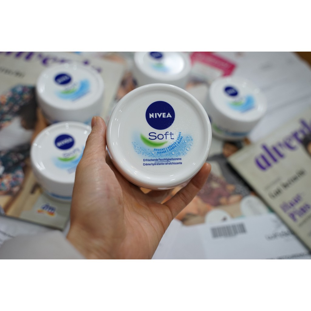 Kem Dưỡng ẩm Nivea Soft 200ml - Làm mềm mịn, sáng da, giữ ẩm chuyên sâu