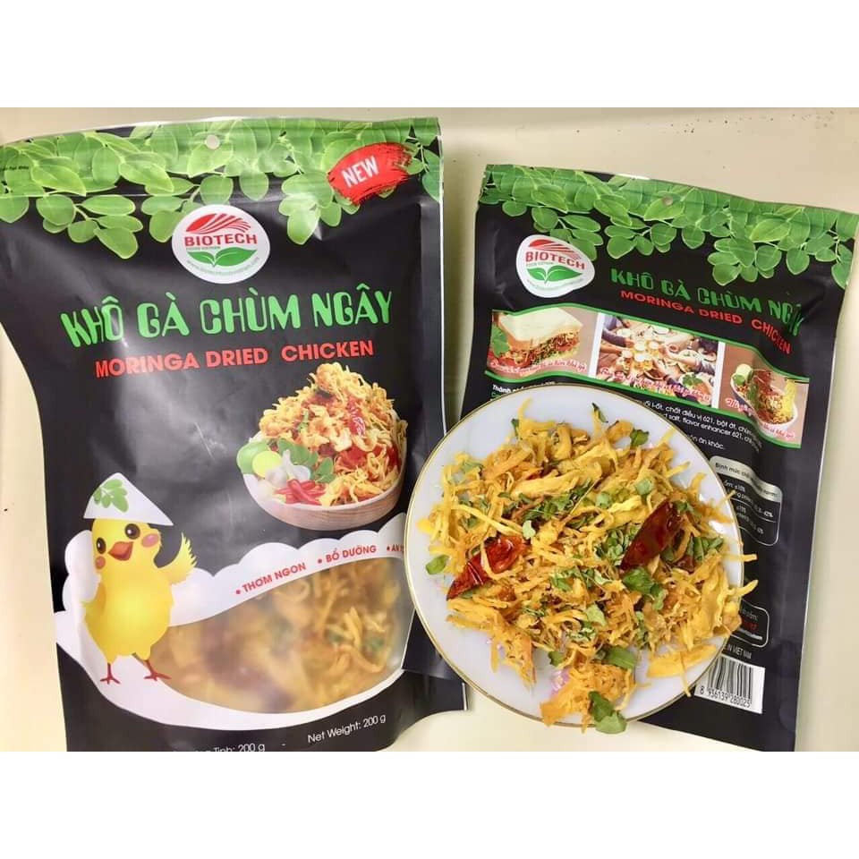 Khô gà chùm ngây 200g