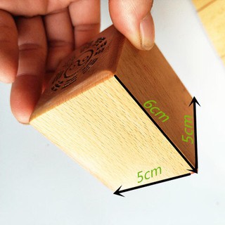 Ấn gỗ đào Liên Hoa Phật ấn