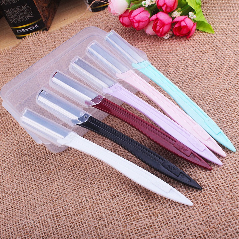 Set 2 Dao Cạo Lông Mày Bằng Thép Không Gỉ Tiện Dụng