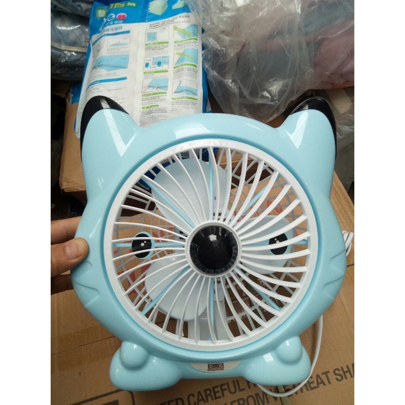 Quạt có dây cắm hình thú, quạt mini để bàn