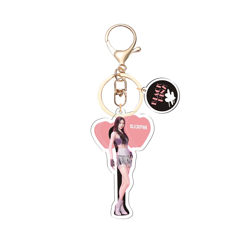 Tmdbyx Móc Khóa Acrylic Mực In Hình Nhóm Nhạc BLACKPINK