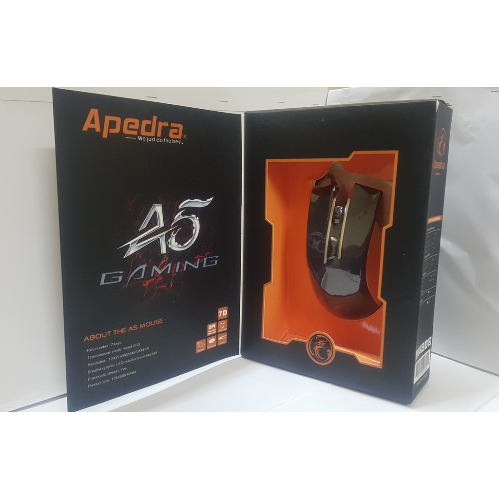 Chuột Gaming Apedra A5 Black