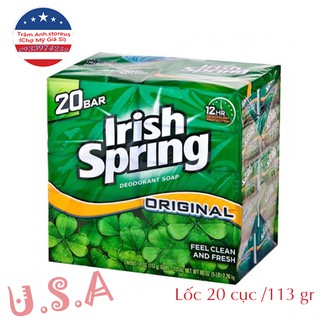 Xà phòng cục Irish Spring của Mỹ 113Gr (LỐC 10 Cục)