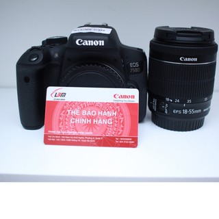 BÁN COMBO 750D +kit 18-55mm F3.5-5.6 IS STM nobox  mới 98%