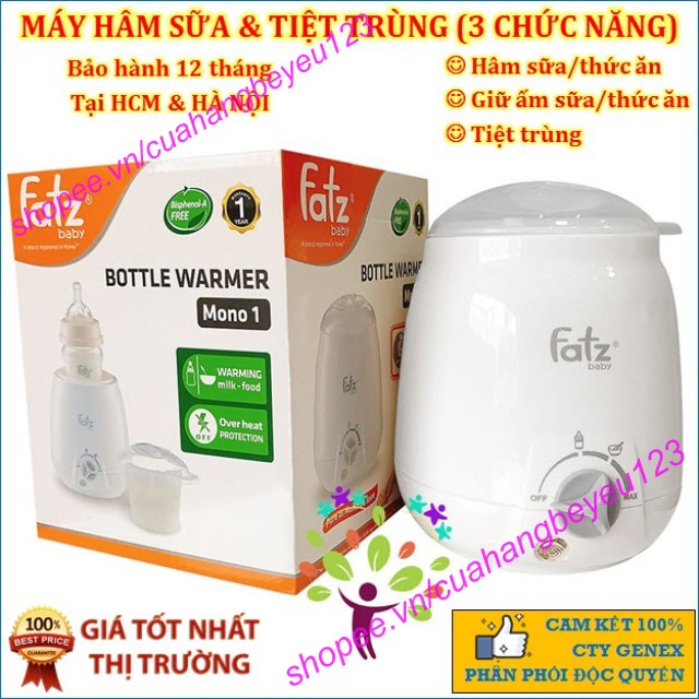 Máy hâm sữa/ tiệt trùng bình sữa FATZ FATZBABY (FB3003SL, FB3002SL, FB3027SL, FB3012SL)